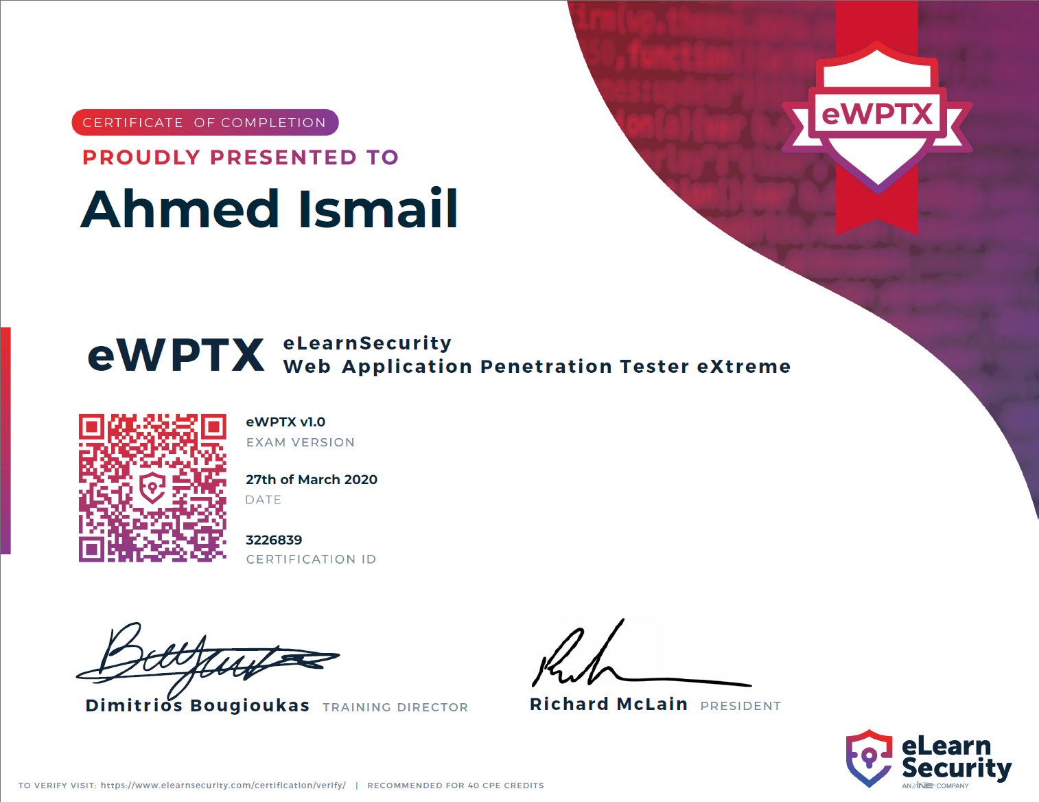 eWPTX credential